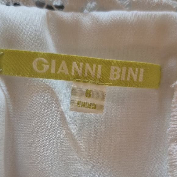HOLIDAY SALE Gianni Bini White Cream Elegant Party Dress - Picture 5 of 6